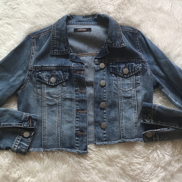 Refuge Frayed Jean Jacket - Picture 12 of 13